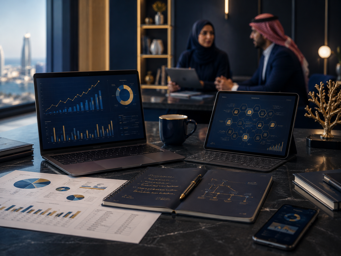 Premium marketing strategy dashboard for Fractional CMO service